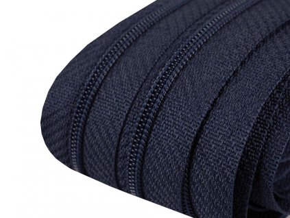 Zips špirálový 5mm metráž tmavý modrý 330