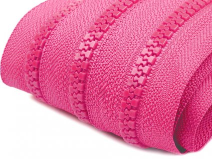 Zips kosticový 5mm metráž fuksiový 144