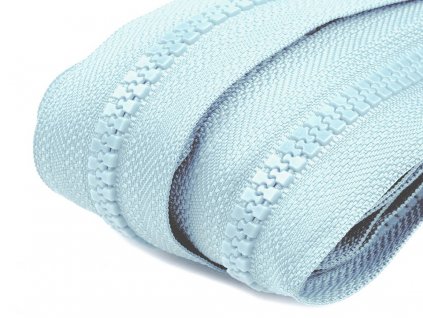 Zips kosticový 5mm metráž svetlý modrý 184