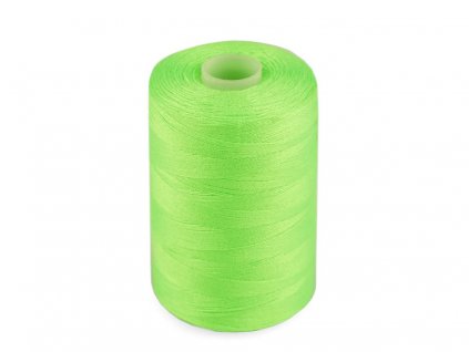 Polyesterová niť pre overlocky aj klasické šitie NTF 40/2 1000m krikľavá zelená 587