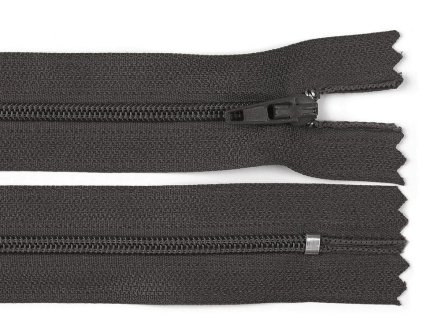 Zips špirálový 3mm/50cm tmavý šedý pinlock