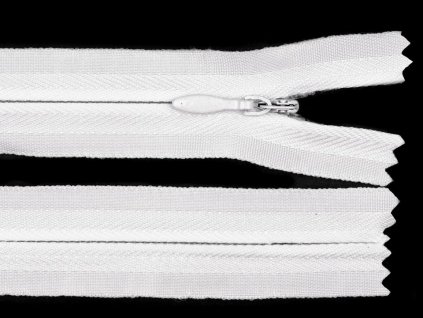 Zips špirálový 3mm/20cm biely skrytý