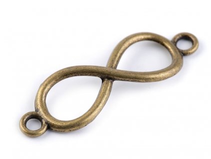 Spojovací diel nekonečno 12x38mm staromosadz