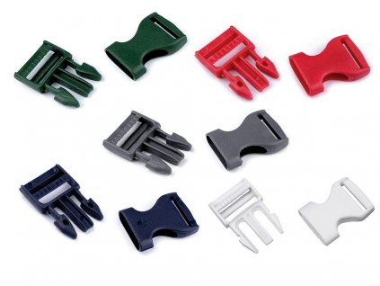 Ľadvinková spona s regulátorom 20mm biela