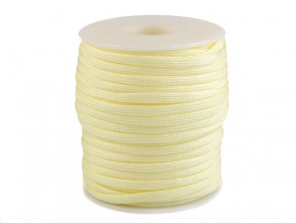 Padáková / odevná šnúra Ø4mm/5m vanilková