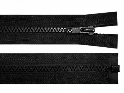 Zips kostený bundový 5mm/100cm čierny