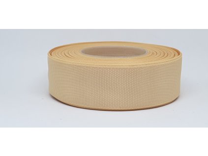 Rypsová stuha 25mm tmavá béžová 015