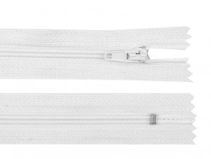 Zips špirálový 3mm/60cm biely autolock
