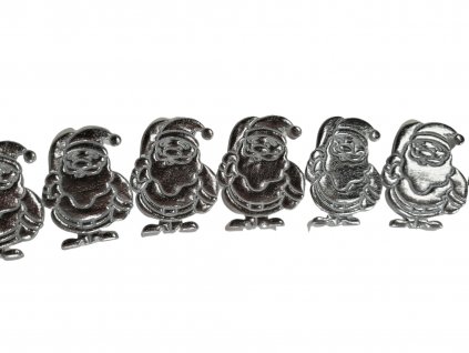 Aplikácia mikuláš 3x4cm strieborný