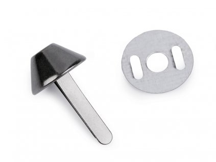 Dvojnôžkový klinec / kovové nožičky na kabelky 12x22mm nikel čierny