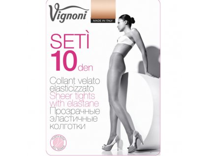 VIGNONI SETI 10 Collant 10 den velato elasticizzato opaco con co extra big 1905 602