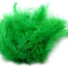 Dekoračné perie 15g trávovo zelené 084