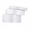 wstazka satynowa z brokatem 12mm 22mb biala