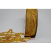 Brokátová stuha tmavá zlatá 3mm