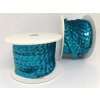 Flitre na šnúre 6mm/9,14m tyrkysové s hologramom