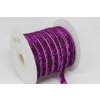 Zamatová stuha s lurexom 10mm purpurová