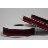 Šifónová stuha bordová s lemom 9mm 060