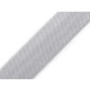Šikmý prúžok saténový 14mm svetlý šedý