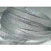 Brokátová stuha 10mm/22m strieborná