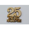 Drevené číslice väčšie ,,25´´
