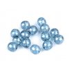 Sklenené koráliky práskačky svetlomodré 8mm/10g