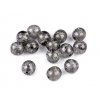 Sklenené koráliky práskačky svetlošedé 8mm/10g