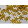 Flitre vločky zlaté 18mm/5g