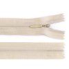 Zips špirálový 3mm/25cm béžový skrytý