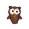 Nažehľovačka sova hnedá 45x58mm