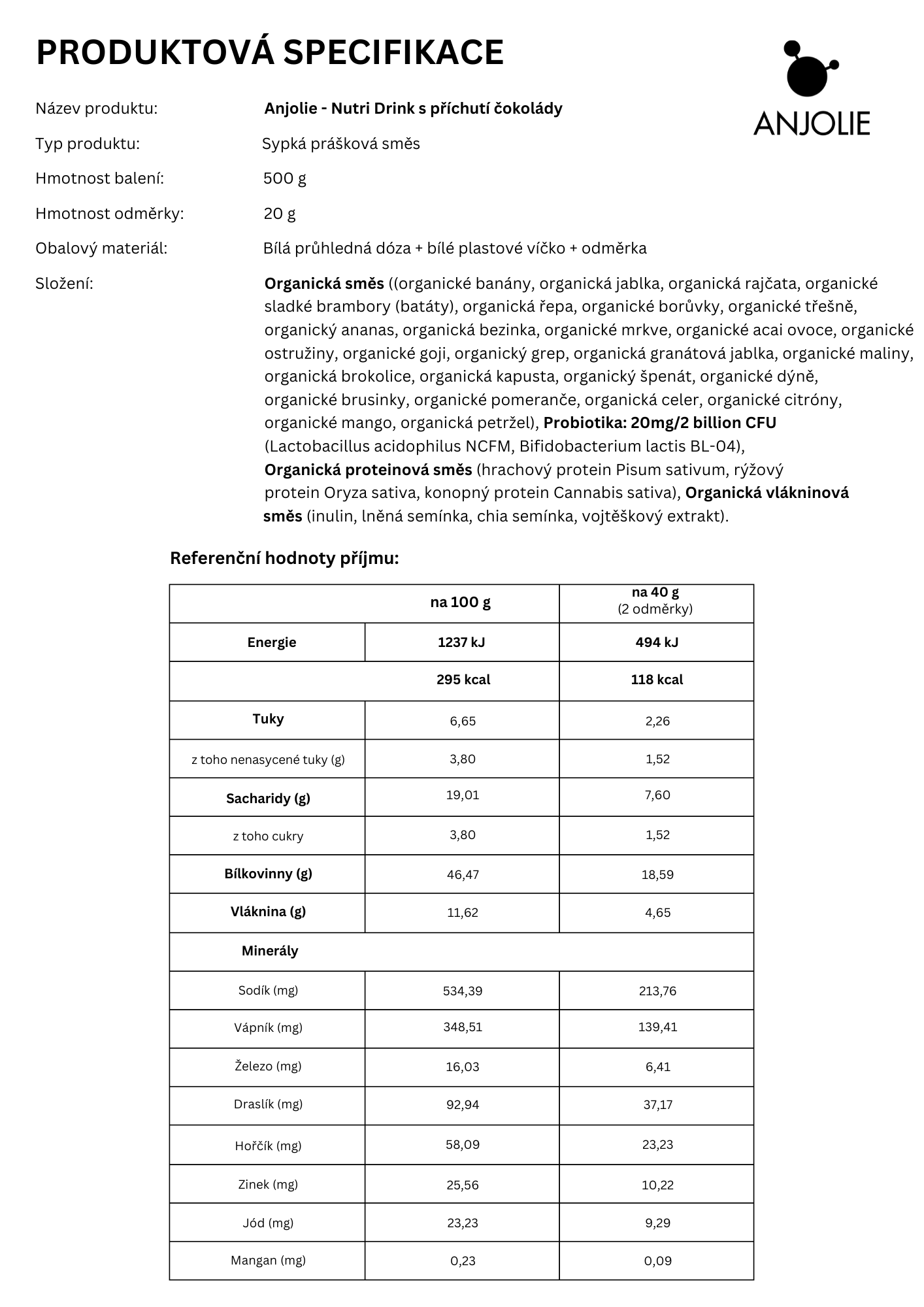 Nutri Drink - Čoko ČJ1