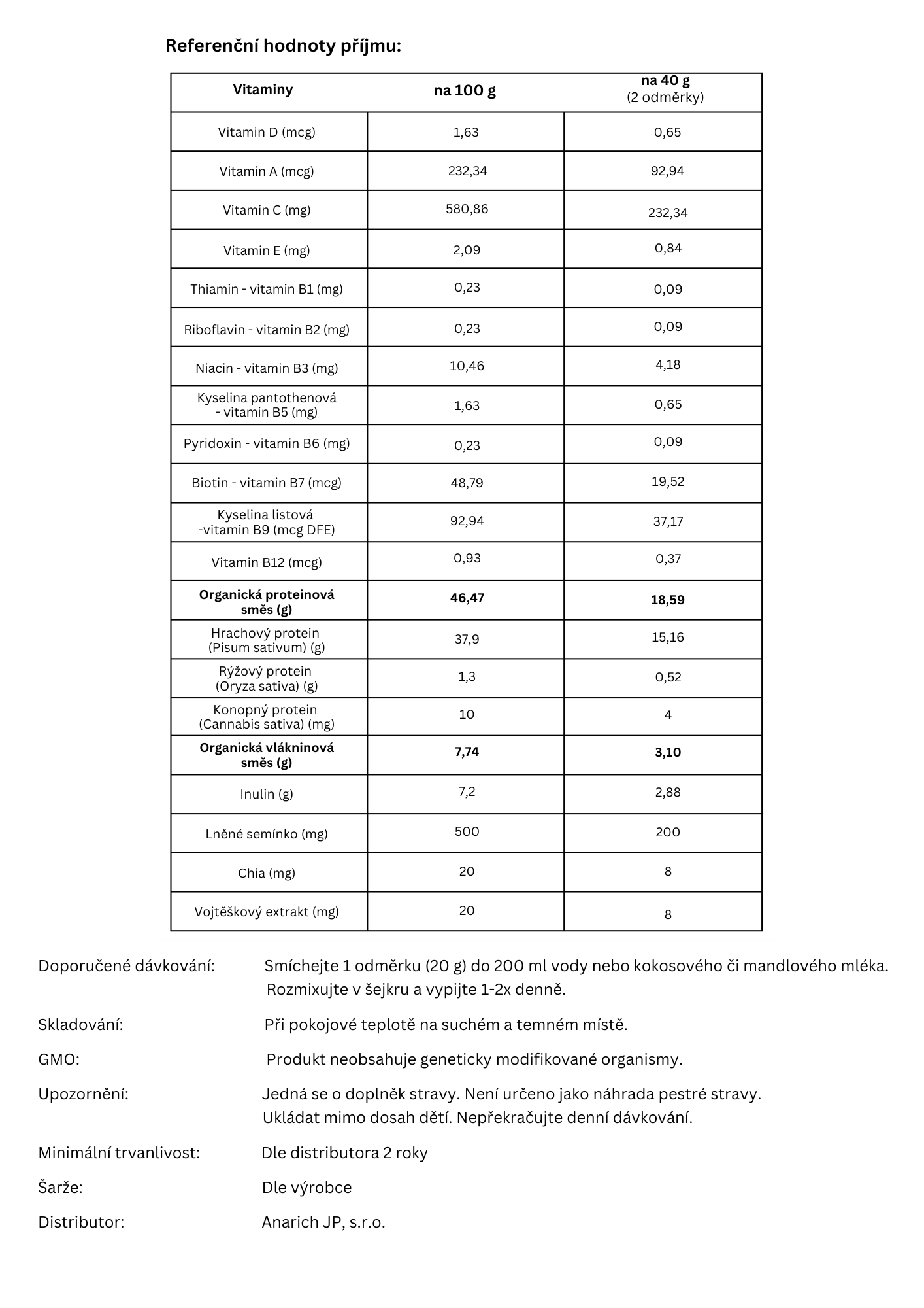 Nutri Drink čoko ČJ2