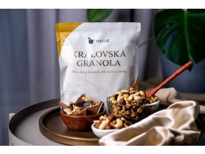 Kráľovská granola – Mix slaný karamel, čokoláda a oriešky