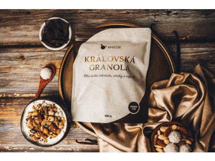 Royal Granola – Dark Chocolate, Nuts & Raffaello Mix