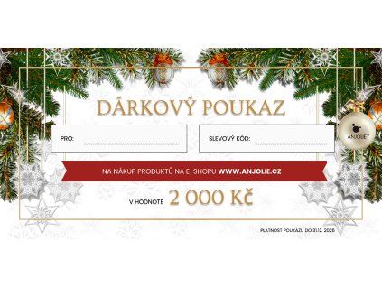 Dárkový poukaz 2 000 Kč