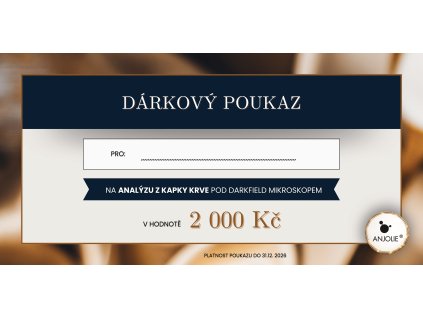 Analýza kapky krve poukaz