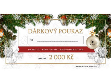 Dárkový poukaz na Analýzu z kapky krve