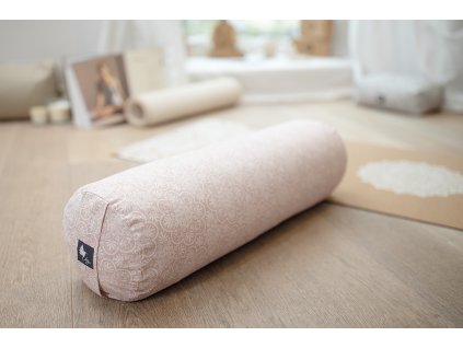 Bolster na jógu mandaly růžová