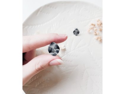 Ginkgo lístky stříbrné 02