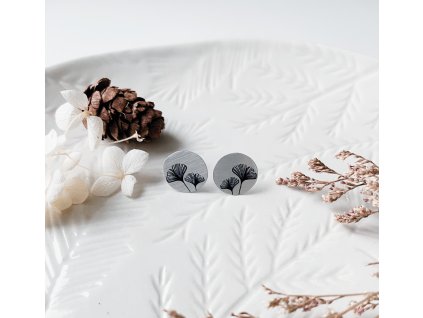 Ginkgo kruhy stříbrné 01