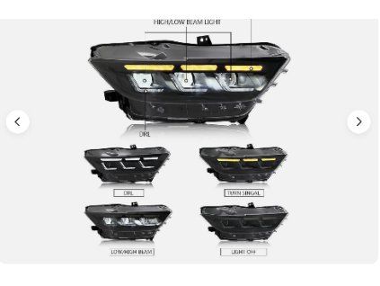 ford mustang přední světla nový model2