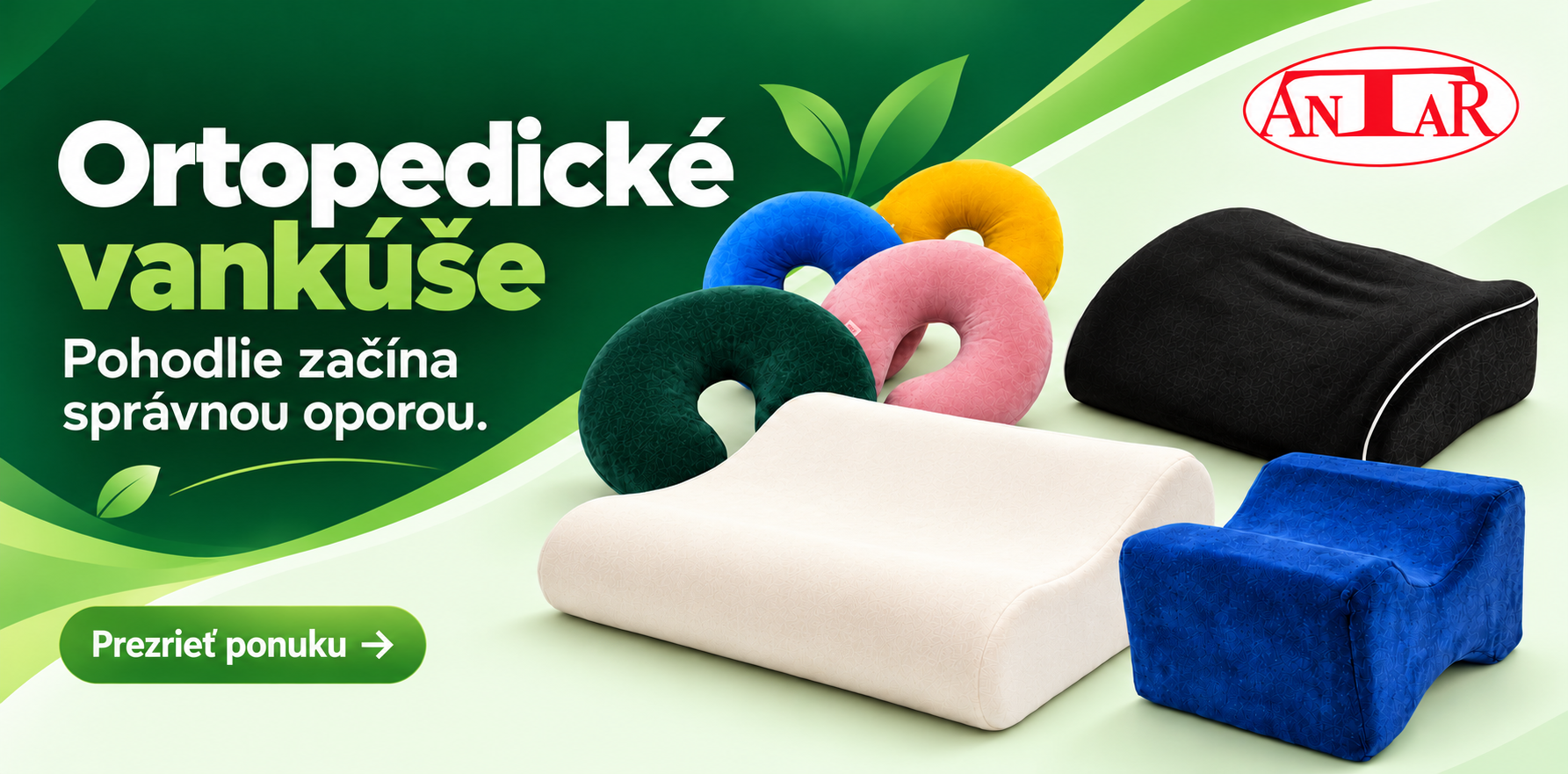 Ortopedické vankúše ANTAR