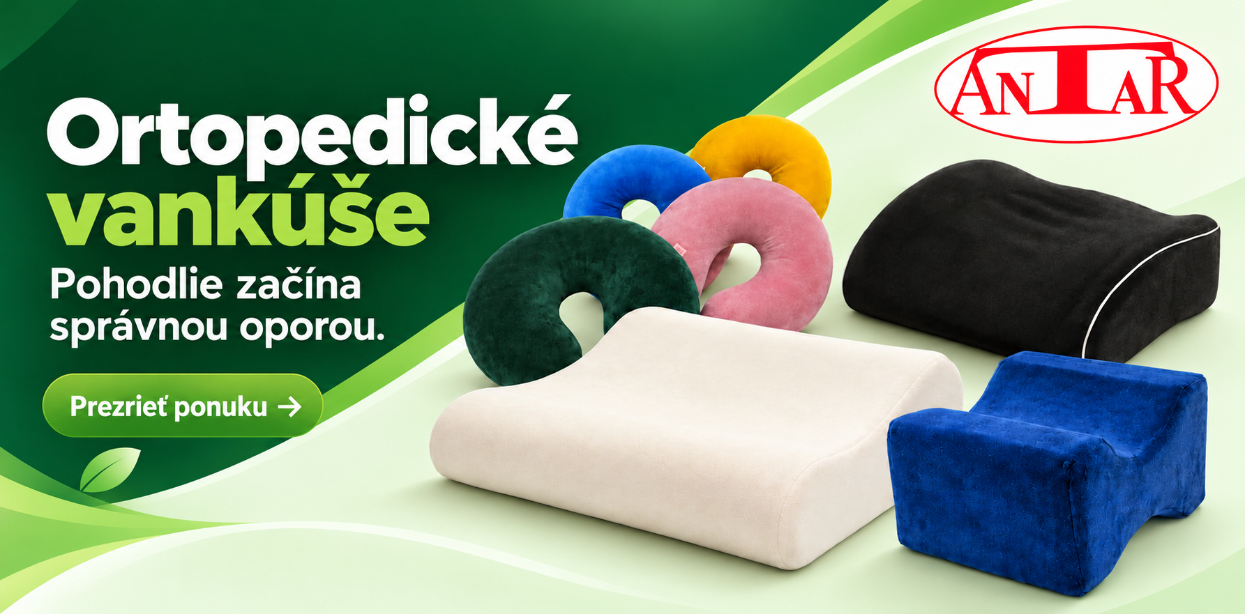 Ortopedické vankúše ANTAR