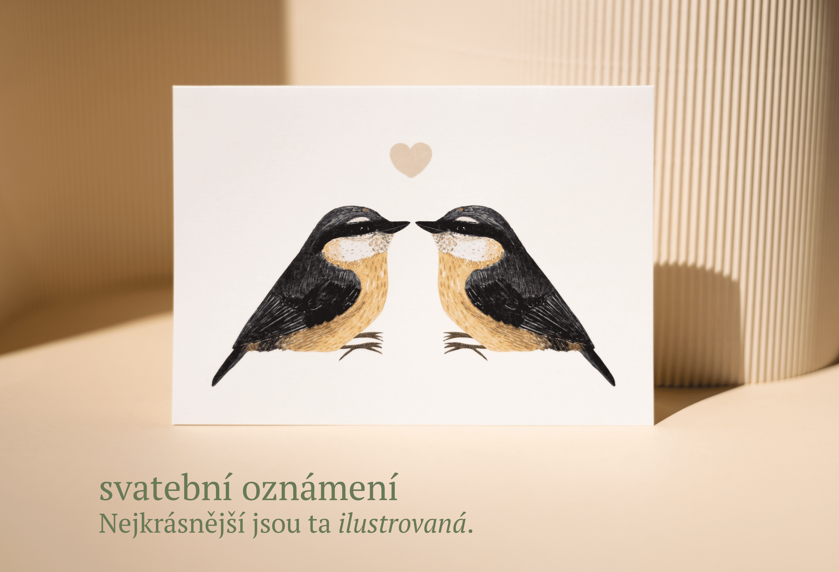 ilustrované svatební oznámení na míru