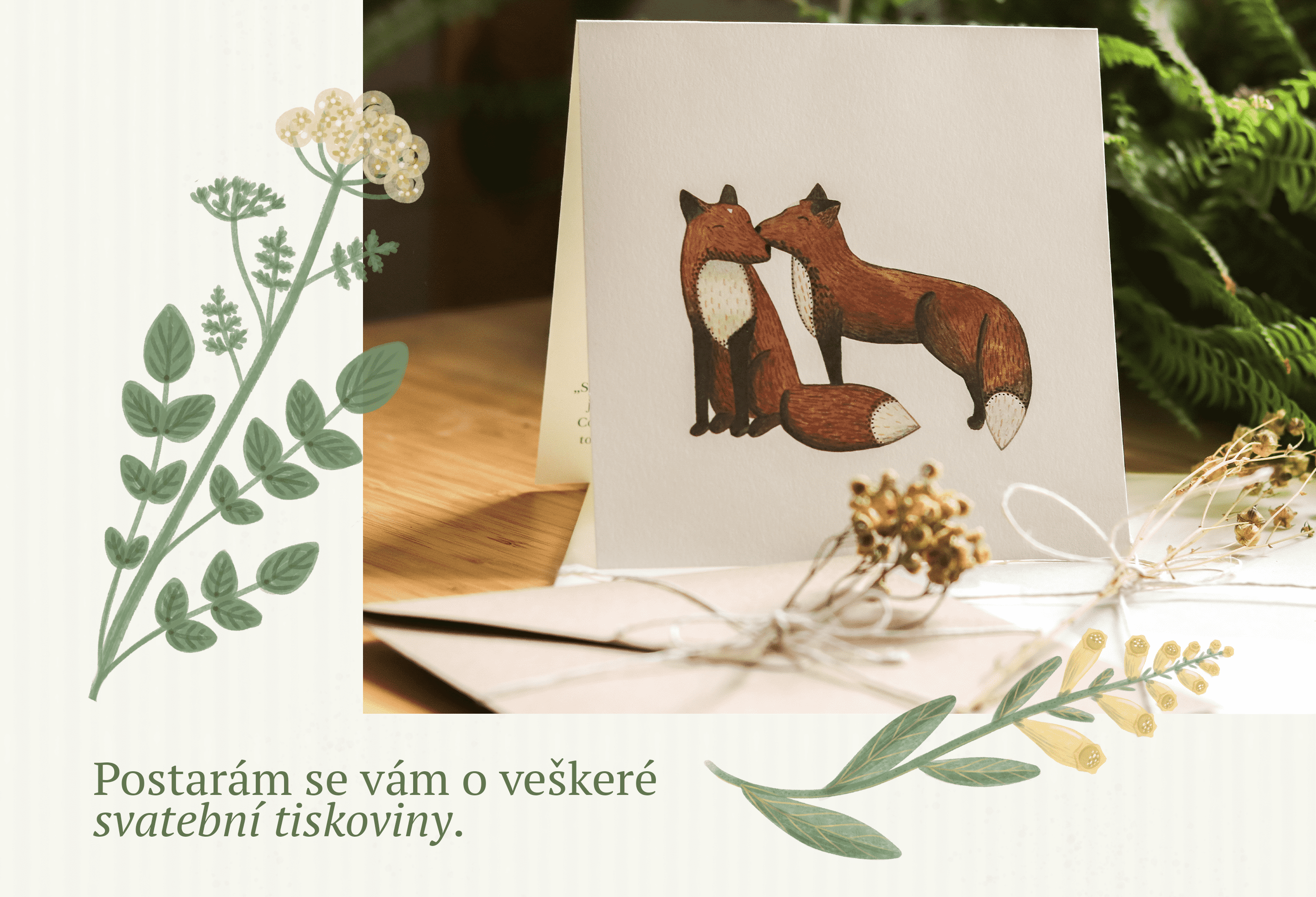 ilustrovaná svatební oznámení na míru