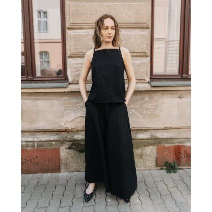 Kalhoty Alba - popelín