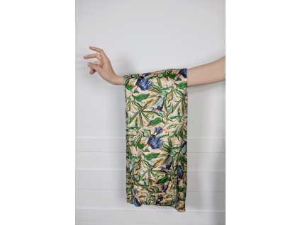 SIGNATURE LOOSE-FIT PURE SILK TROUSERS