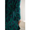 Verdant Panther Pure Silk Lounge Shirt