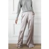 SIGNATURE LOOSE-FIT PURE SILK TROUSERS