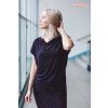 Rosmarina šaty krátký rukáv růžovofialová