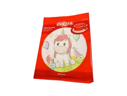 Jedlý papír Jednorožec 20 cm